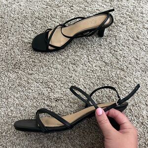 Elegant Black Strappy Heels